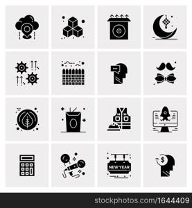 16 Universal Business Icons Vector. Creative Icon Illustration to use in web and Mobile Related project.