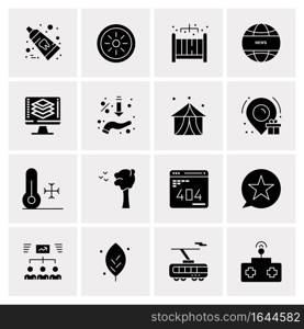 16 Universal Business Icons Vector. Creative Icon Illustration to use in web and Mobile Related project.