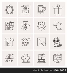 16 Universal Business Icons Vector. Creative Icon Illustration to use in web and Mobile Related project.