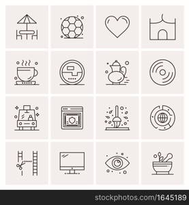 16 Universal Business Icons Vector. Creative Icon Illustration to use in web and Mobile Related project.