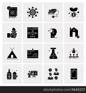 16 Universal Business Icons Vector. Creative Icon Illustration to use in web and Mobile Related project.