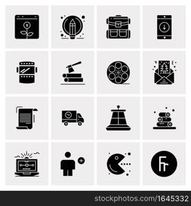 16 Universal Business Icons Vector. Creative Icon Illustration to use in web and Mobile Related project.