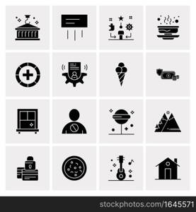 16 Universal Business Icons Vector. Creative Icon Illustration to use in web and Mobile Related project.