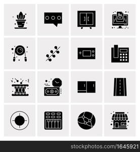 16 Universal Business Icons Vector. Creative Icon Illustration to use in web and Mobile Related project.