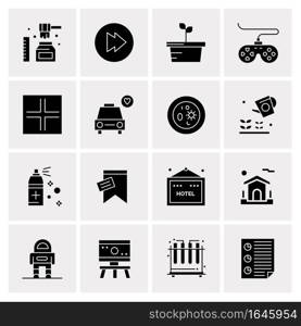 16 Universal Business Icons Vector. Creative Icon Illustration to use in web and Mobile Related project.