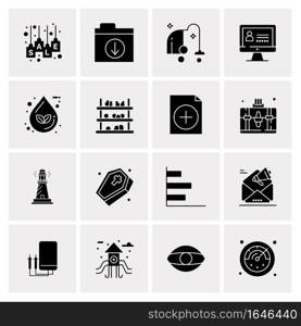 16 Universal Business Icons Vector. Creative Icon Illustration to use in web and Mobile Related project.