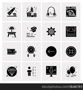 16 Universal Business Icons Vector. Creative Icon Illustration to use in web and Mobile Related project.