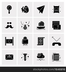 16 Universal Business Icons Vector. Creative Icon Illustration to use in web and Mobile Related project.