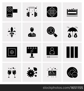 16 Universal Business Icons Vector. Creative Icon Illustration to use in web and Mobile Related project.