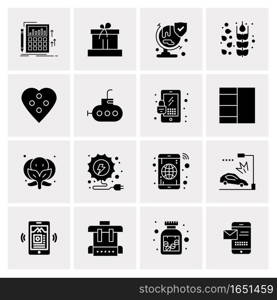 16 Universal Business Icons Vector. Creative Icon Illustration to use in web and Mobile Related project.