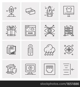 16 Universal Business Icons Vector. Creative Icon Illustration to use in web and Mobile Related project.