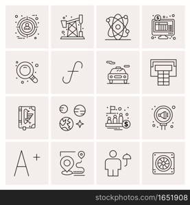 16 Universal Business Icons Vector. Creative Icon Illustration to use in web and Mobile Related project.