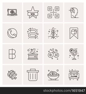 16 Universal Business Icons Vector. Creative Icon Illustration to use in web and Mobile Related project.