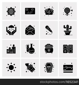 16 Universal Business Icons Vector. Creative Icon Illustration to use in web and Mobile Related project.