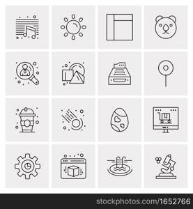 16 Universal Business Icons Vector. Creative Icon Illustration to use in web and Mobile Related project.