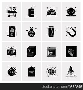 16 Universal Business Icons Vector. Creative Icon Illustration to use in web and Mobile Related project.