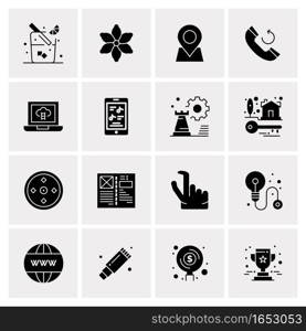 16 Universal Business Icons Vector. Creative Icon Illustration to use in web and Mobile Related project.