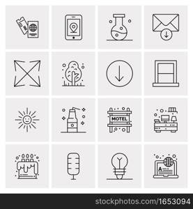 16 Universal Business Icons Vector. Creative Icon Illustration to use in web and Mobile Related project.