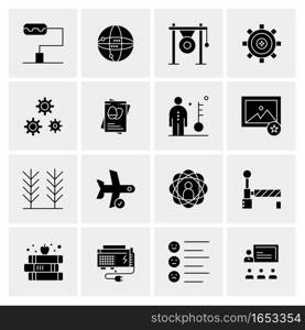 16 Universal Business Icons Vector. Creative Icon Illustration to use in web and Mobile Related project.