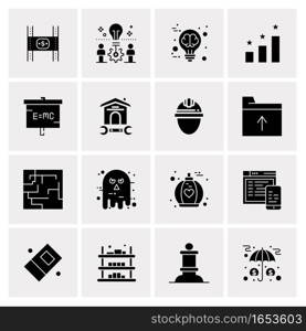 16 Universal Business Icons Vector. Creative Icon Illustration to use in web and Mobile Related project.