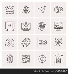 16 Universal Business Icons Vector. Creative Icon Illustration to use in web and Mobile Related project.