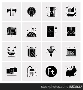 16 Universal Business Icons Vector. Creative Icon Illustration to use in web and Mobile Related project.