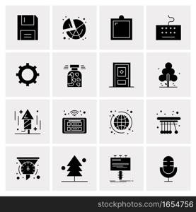 16 Universal Business Icons Vector. Creative Icon Illustration to use in web and Mobile Related project.