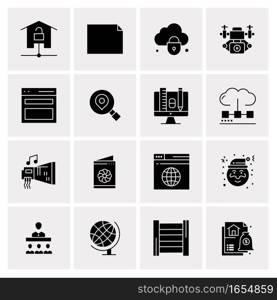 16 Universal Business Icons Vector. Creative Icon Illustration to use in web and Mobile Related project.