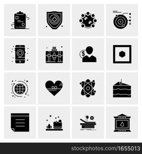 16 Universal Business Icons Vector. Creative Icon Illustration to use in web and Mobile Related project.