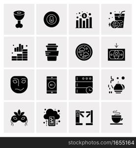 16 Universal Business Icons Vector. Creative Icon Illustration to use in web and Mobile Related project.