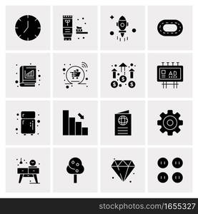 16 Universal Business Icons Vector. Creative Icon Illustration to use in web and Mobile Related project.