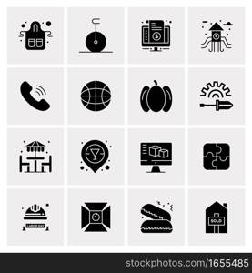 16 Universal Business Icons Vector. Creative Icon Illustration to use in web and Mobile Related project.