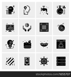 16 Universal Business Icons Vector. Creative Icon Illustration to use in web and Mobile Related project.