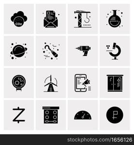 16 Universal Business Icons Vector. Creative Icon Illustration to use in web and Mobile Related project.