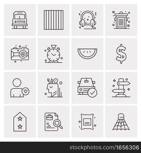 16 Universal Business Icons Vector. Creative Icon Illustration to use in web and Mobile Related project.