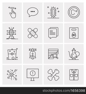 16 Universal Business Icons Vector. Creative Icon Illustration to use in web and Mobile Related project.