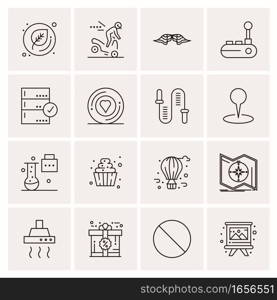 16 Universal Business Icons Vector. Creative Icon Illustration to use in web and Mobile Related project.