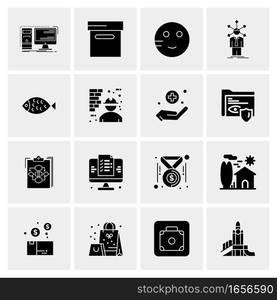 16 Universal Business Icons Vector. Creative Icon Illustration to use in web and Mobile Related project.