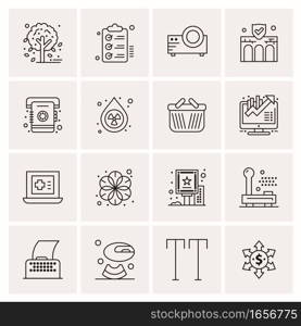 16 Universal Business Icons Vector. Creative Icon Illustration to use in web and Mobile Related project.