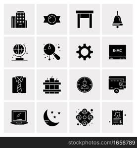 16 Universal Business Icons Vector. Creative Icon Illustration to use in web and Mobile Related project.