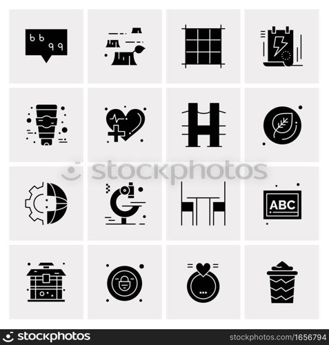 16 Universal Business Icons Vector. Creative Icon Illustration to use in web and Mobile Related project.