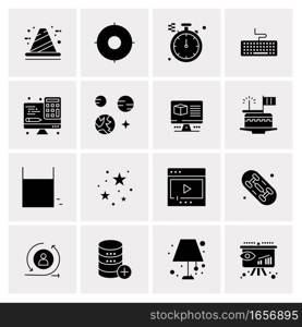 16 Universal Business Icons Vector. Creative Icon Illustration to use in web and Mobile Related project.