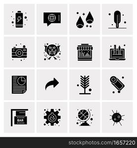 16 Universal Business Icons Vector. Creative Icon Illustration to use in web and Mobile Related project.