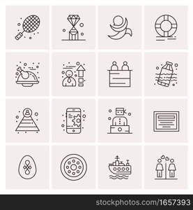 16 Universal Business Icons Vector. Creative Icon Illustration to use in web and Mobile Related project.