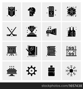 16 Universal Business Icons Vector. Creative Icon Illustration to use in web and Mobile Related project.