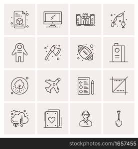 16 Universal Business Icons Vector. Creative Icon Illustration to use in web and Mobile Related project.