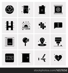 16 Universal Business Icons Vector. Creative Icon Illustration to use in web and Mobile Related project.