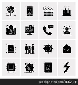 16 Universal Business Icons Vector. Creative Icon Illustration to use in web and Mobile Related project.