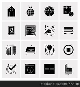 16 Universal Business Icons Vector. Creative Icon Illustration to use in web and Mobile Related project.