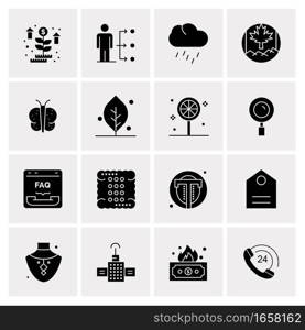 16 Universal Business Icons Vector. Creative Icon Illustration to use in web and Mobile Related project.